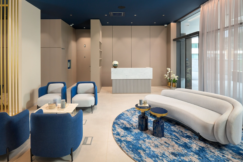 Lobby sitting area