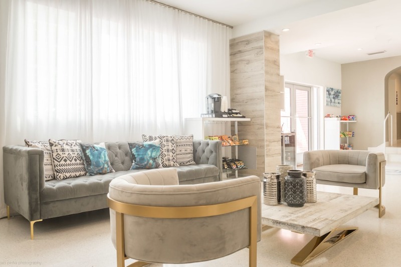 Lobby sitting area